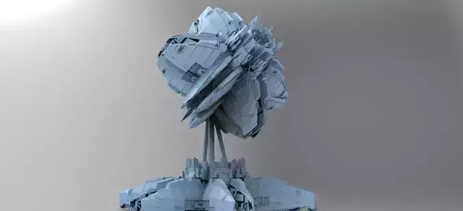 Alien Satellite Dish Base 4