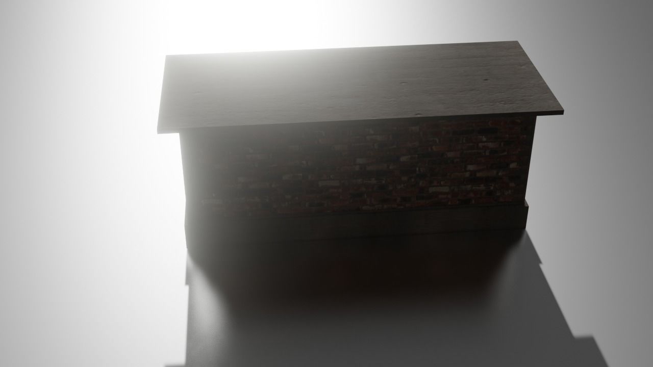 City house low-poly  Low-poly 3D model_4