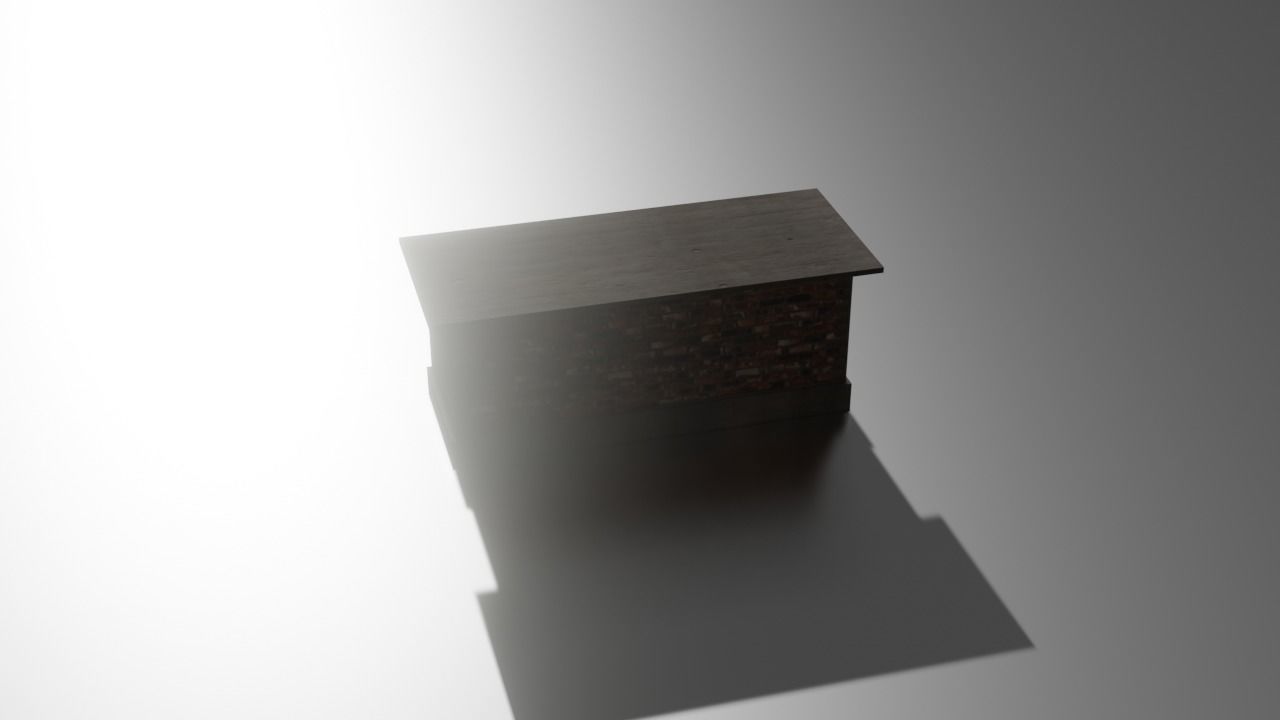 City house low-poly  Low-poly 3D model_13