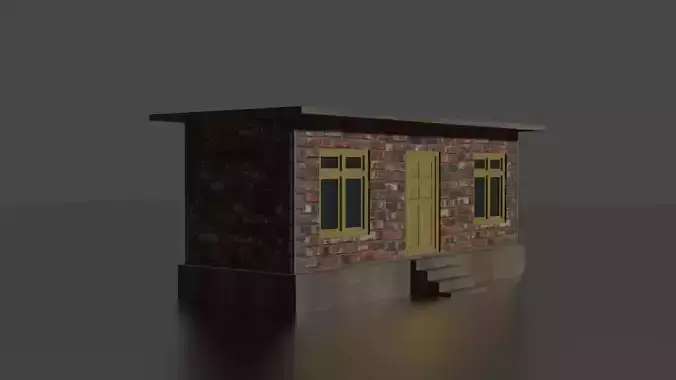 City house low-poly 