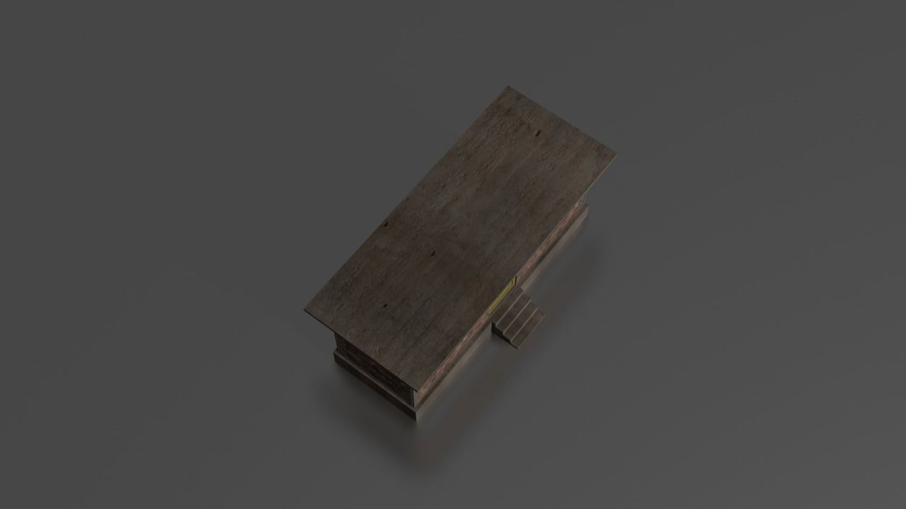 City house low-poly  Low-poly 3D model_12