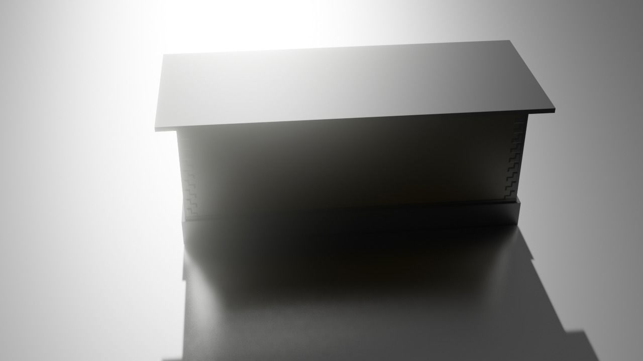 City house low-poly Low-poly 3D model_4