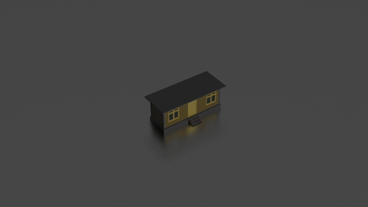 City house low-poly Low-poly 3D model_15