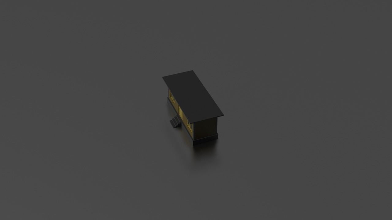 City house low-poly Low-poly 3D model_16