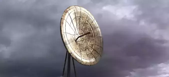 Rusted Satellite Dish 1 3D model