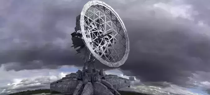 Military Ops Satalitte Dome 2 3D model
