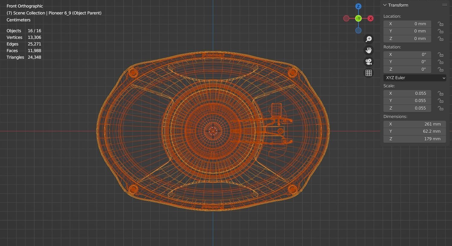 Subwoofer 6x9 3D model_10