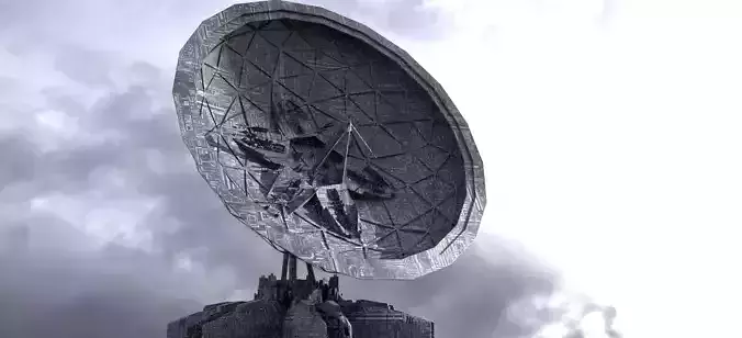 Military Ops Satellite Dome Huge