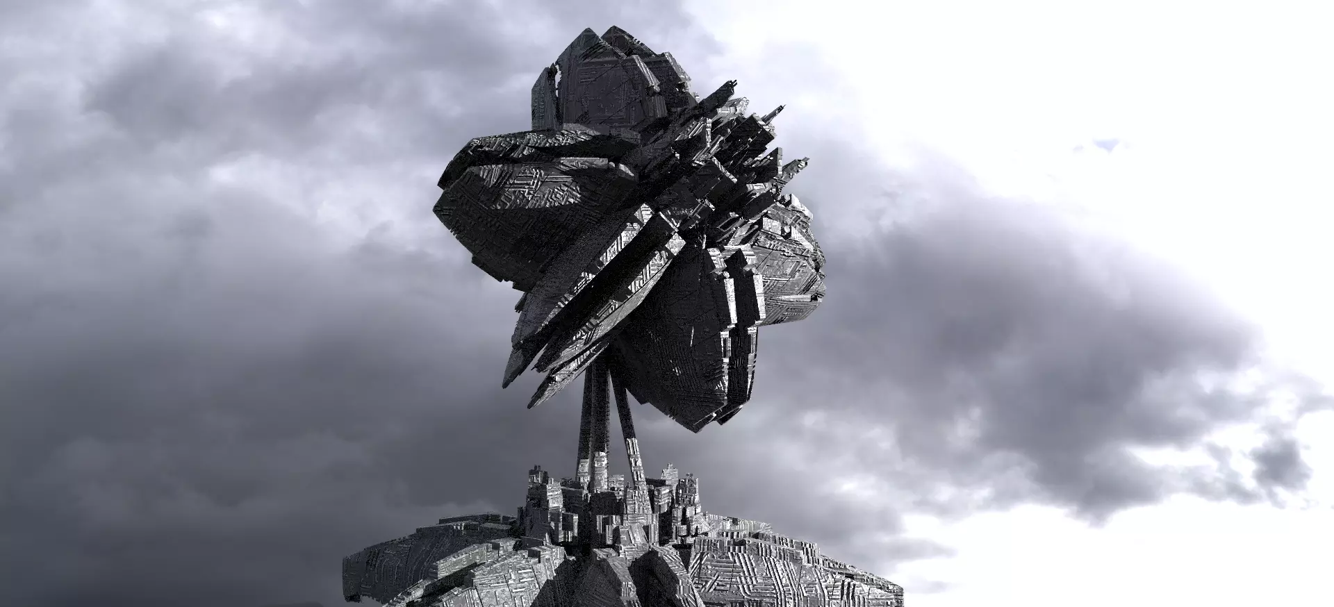 Military Ops Satellite Dome 5 3D model