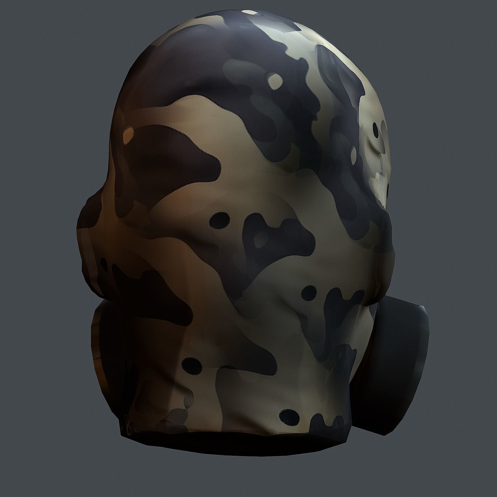 Helmet 3d model military combat Military  Low-poly 3D model_7