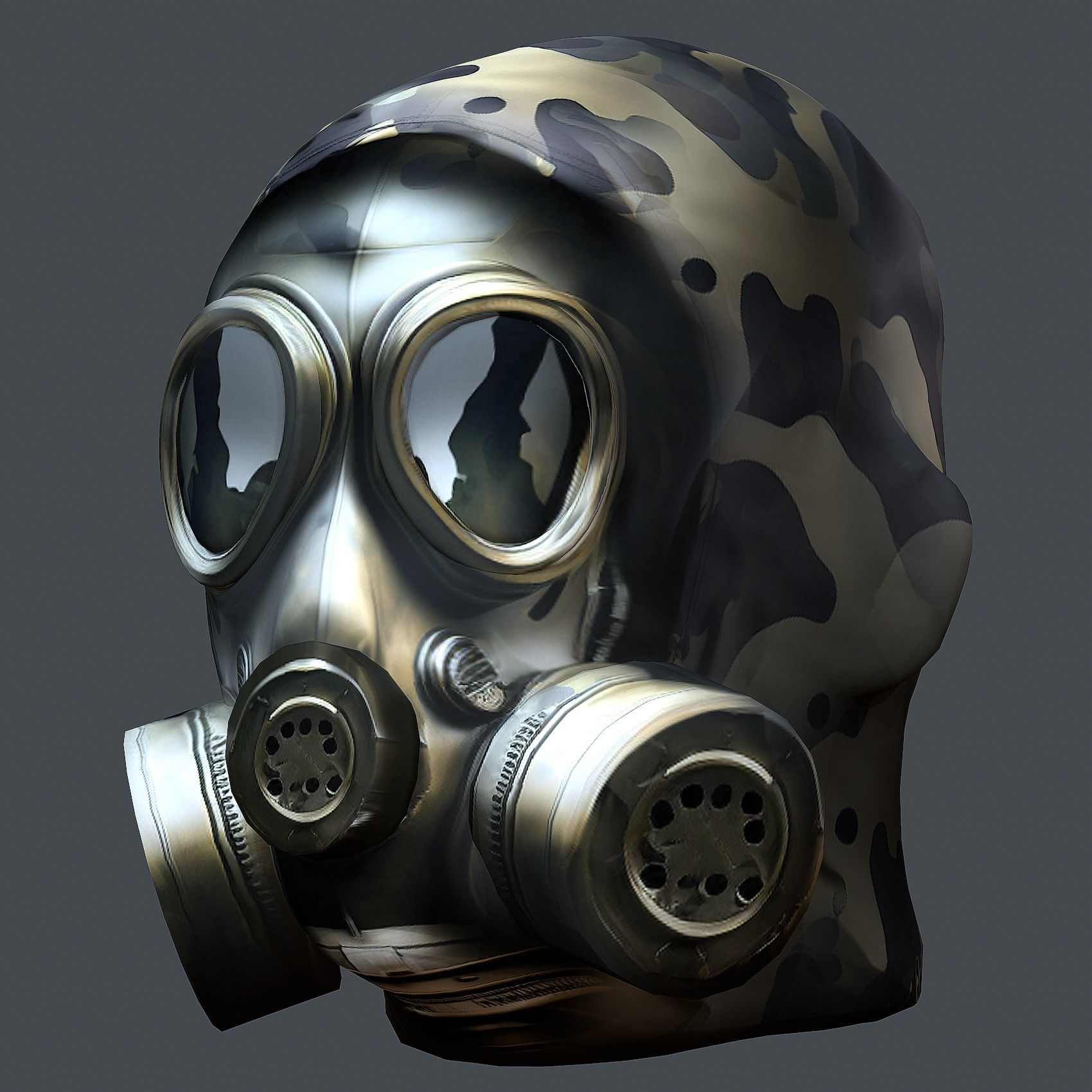 Helmet 3d model military combat Military  Low-poly 3D model_3