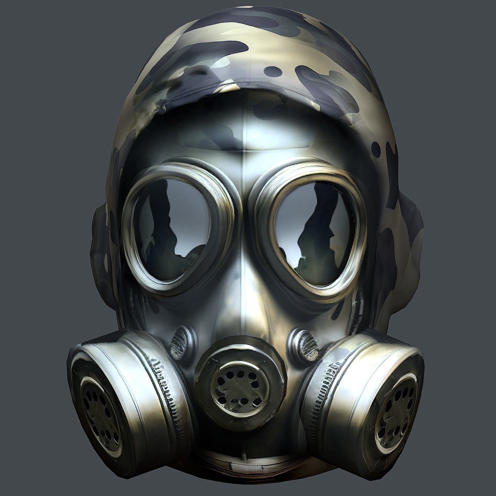 Helmet 3d model military combat Military  Low-poly 3D model_4