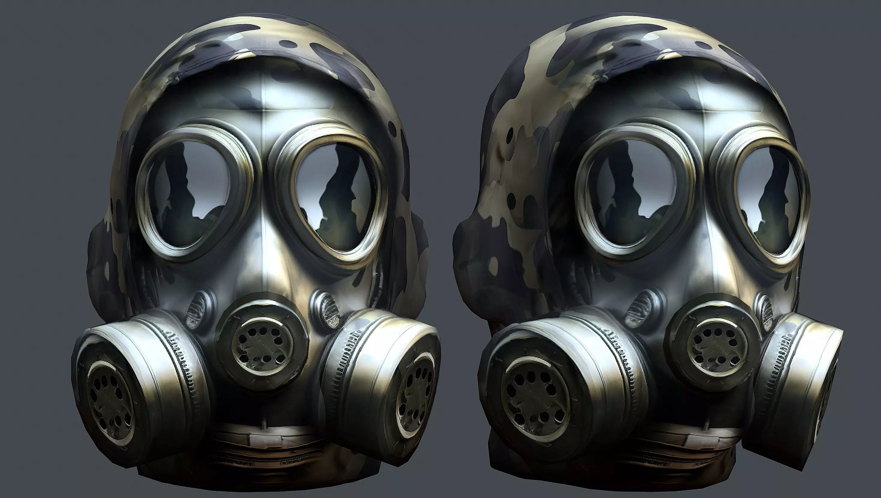 Helmet 3d model military combat Military  Low-poly 3D model_0