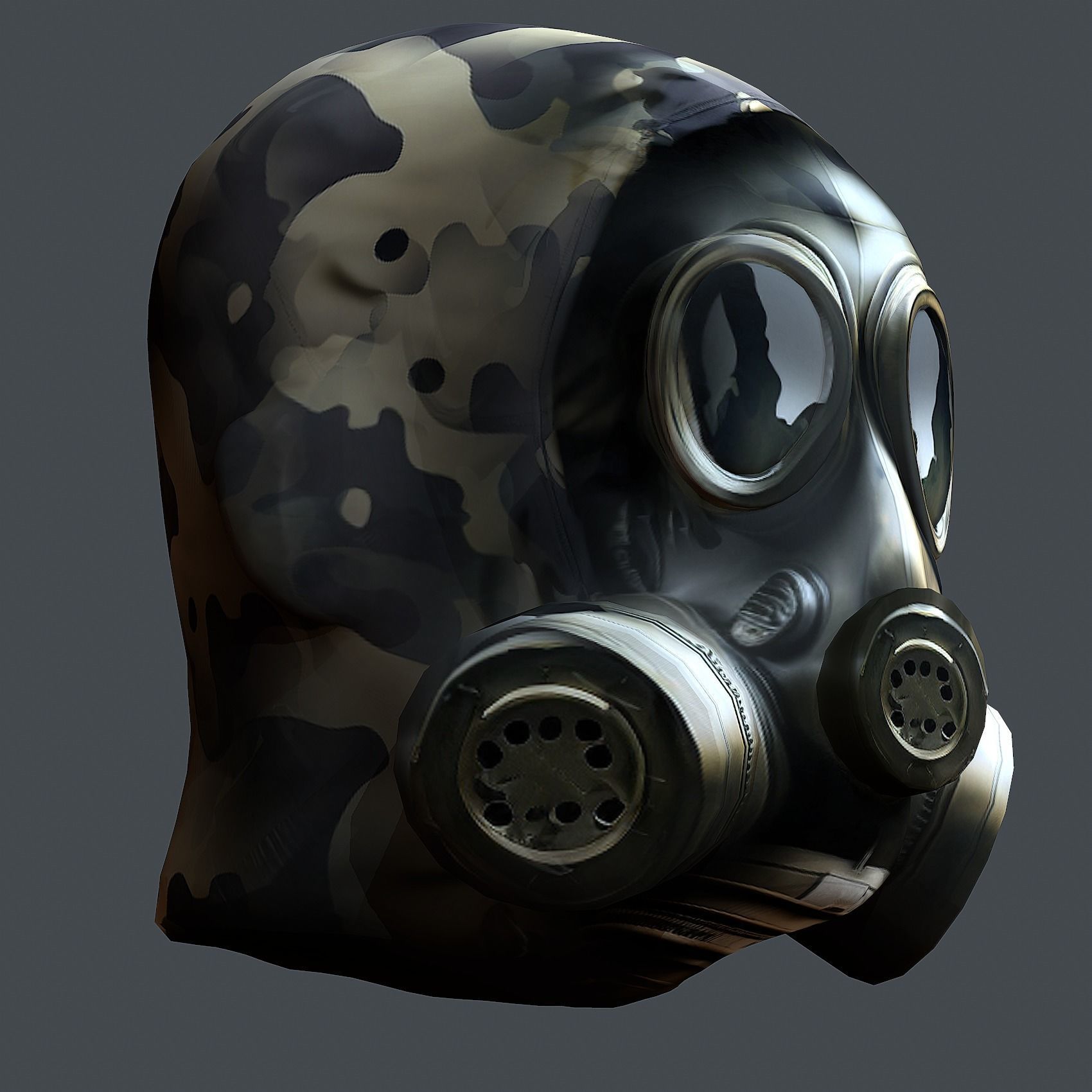 Helmet 3d model military combat Military  Low-poly 3D model_6