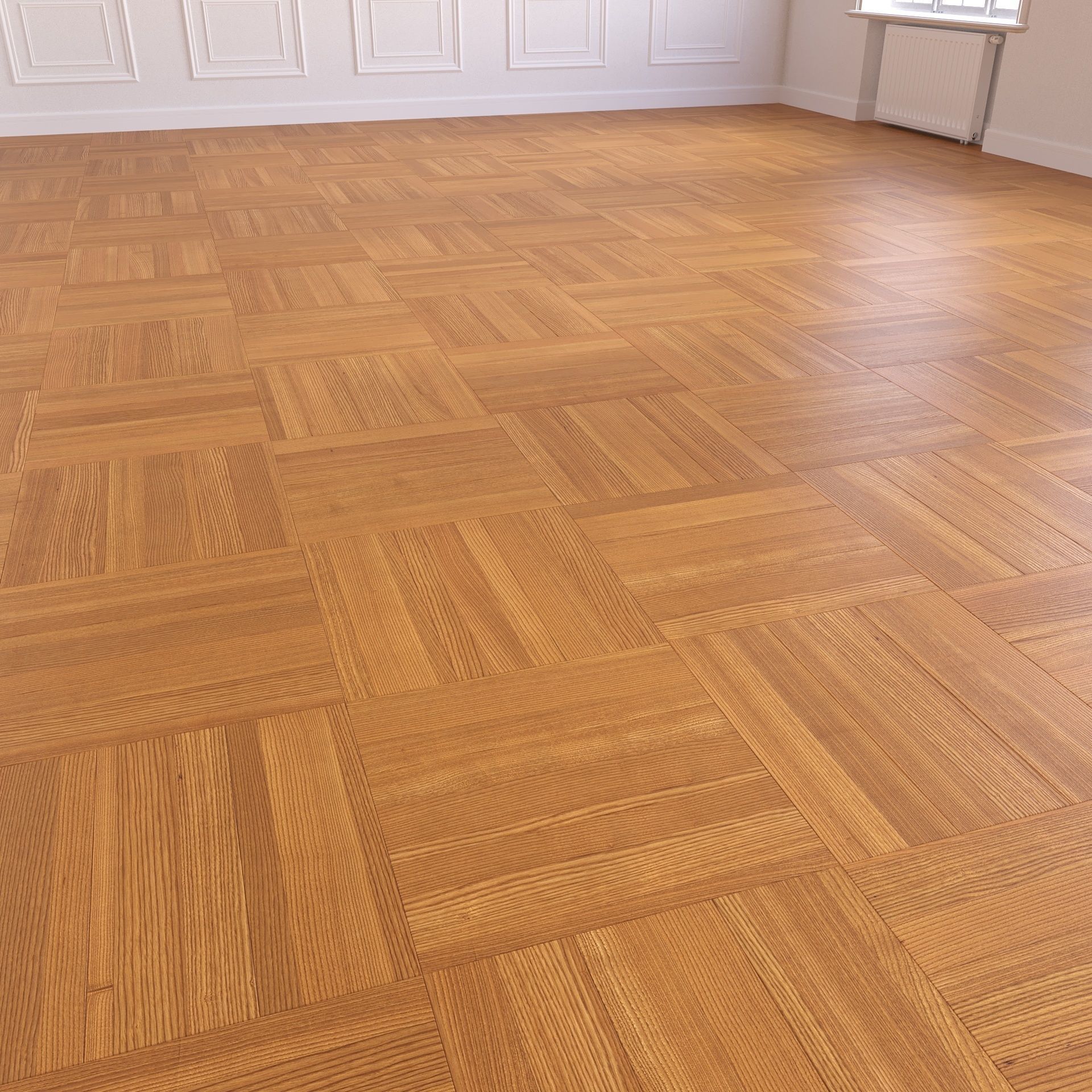 Parquet - Laminate - Wooden floor 2 in 1 Low-poly 3D model_6