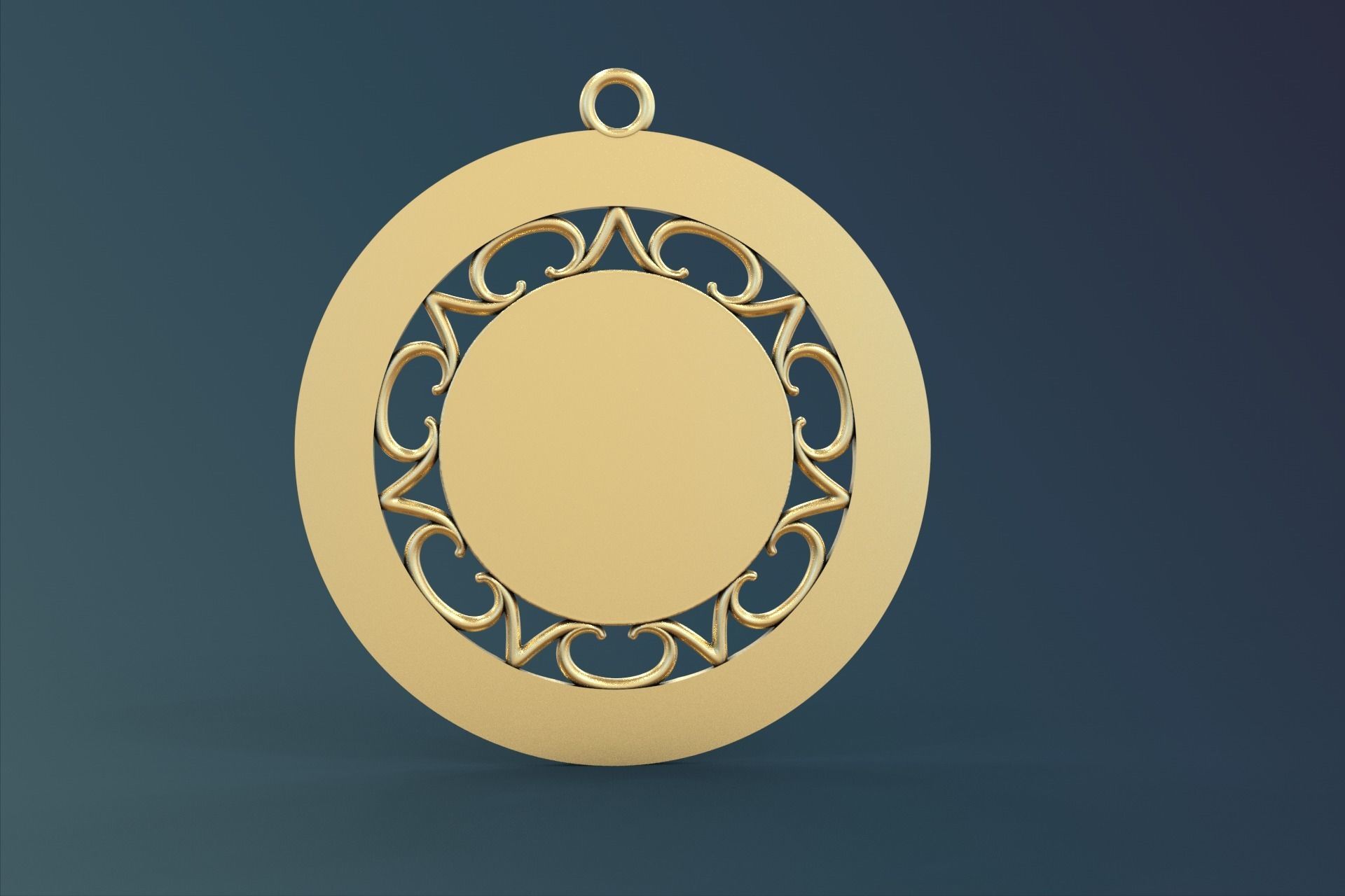 Ave Maria pendant  3D print model_2
