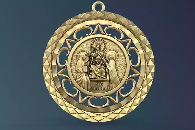 Ave Maria pendant 