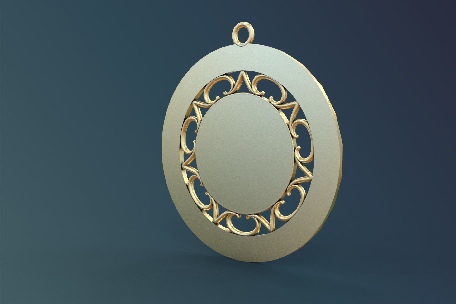 Ave Maria pendant  3D print model_1