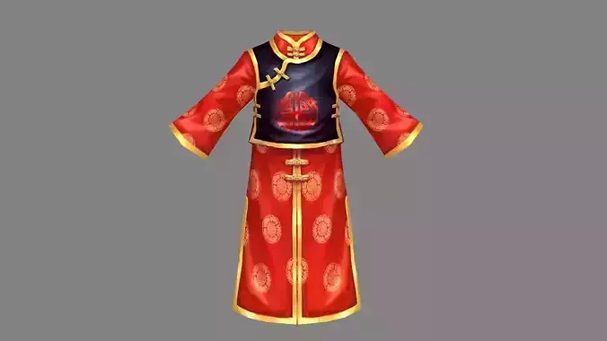 Cartoon Tang costume - traditional Chinese garments