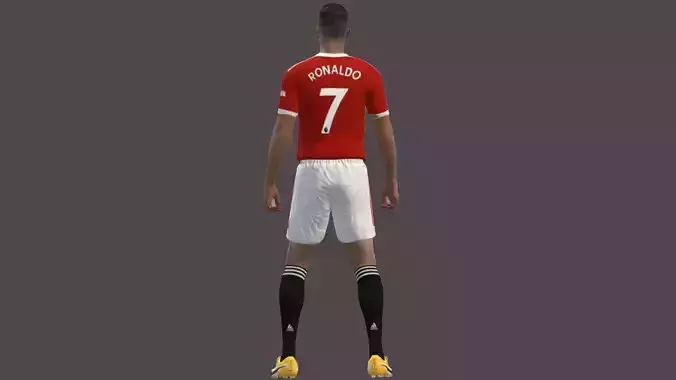 Cristiano Ronaldo Low-poly 3D model