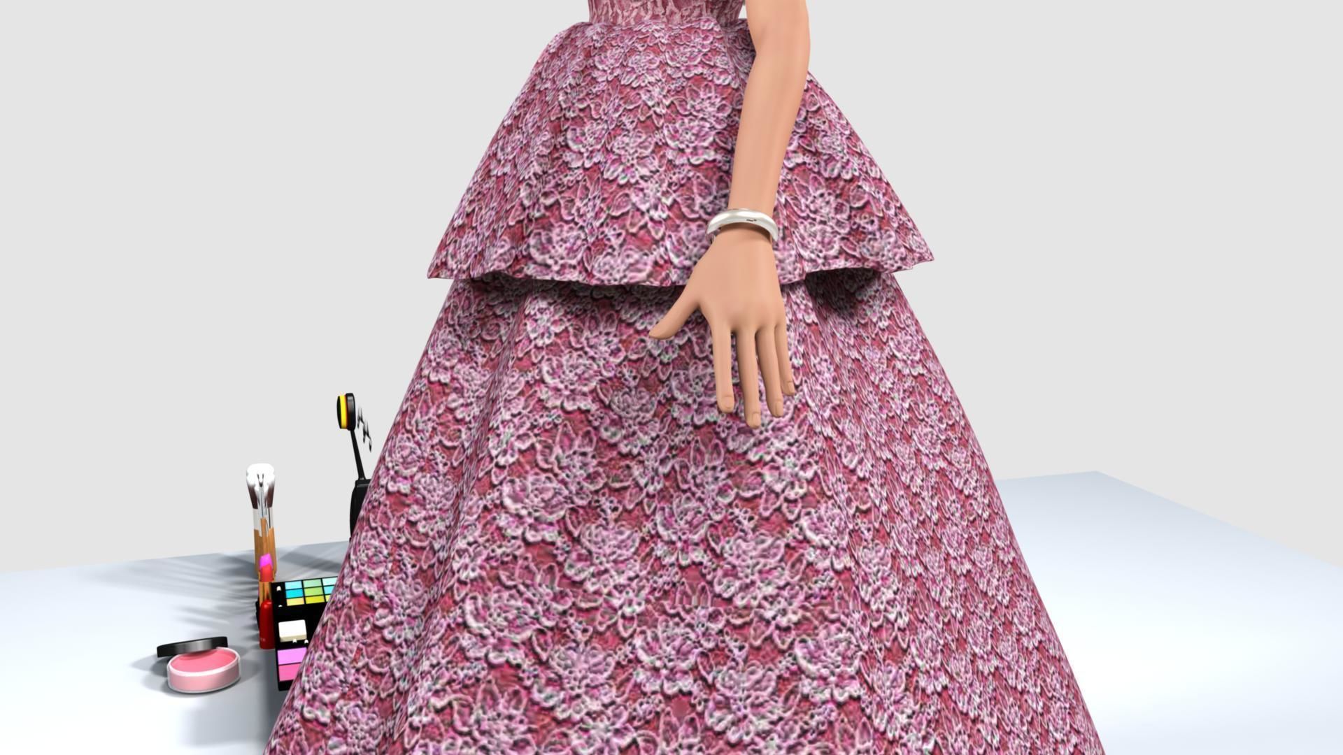 Barbie Doll 3D model_31