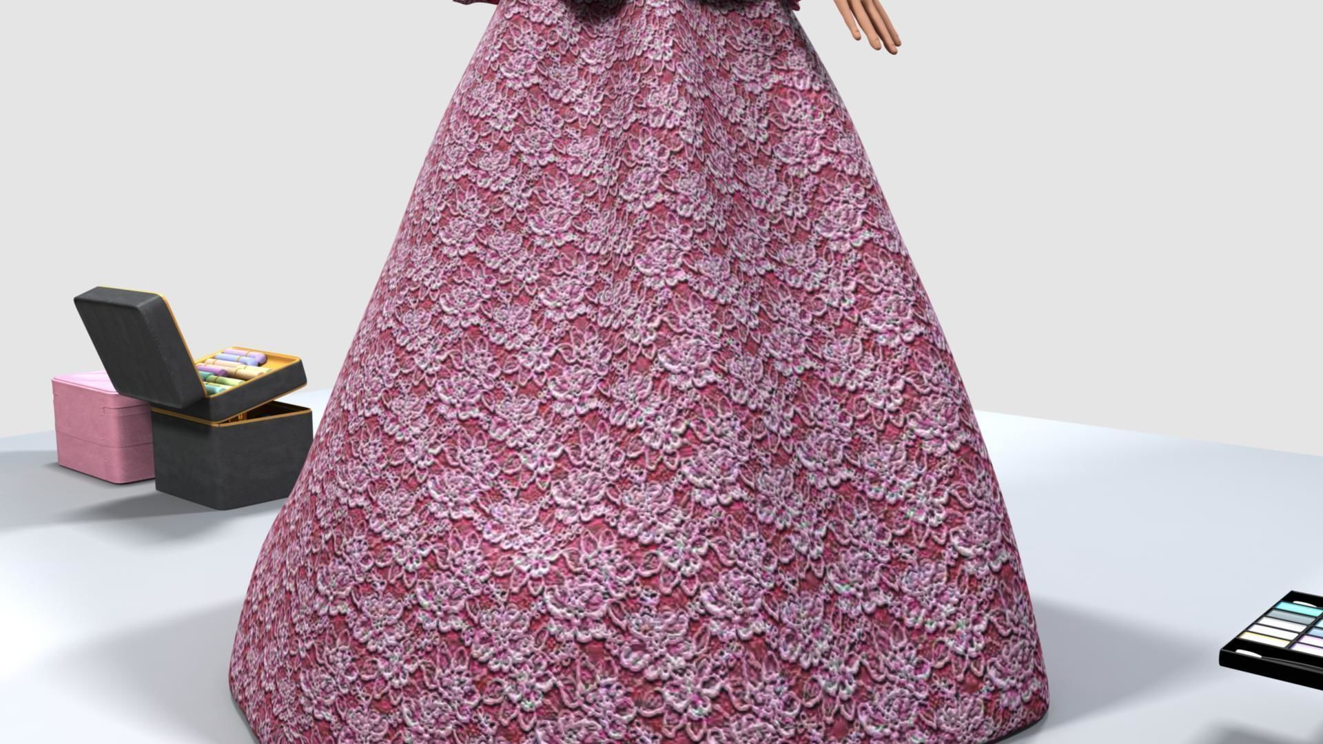 Barbie Doll 3D model_19