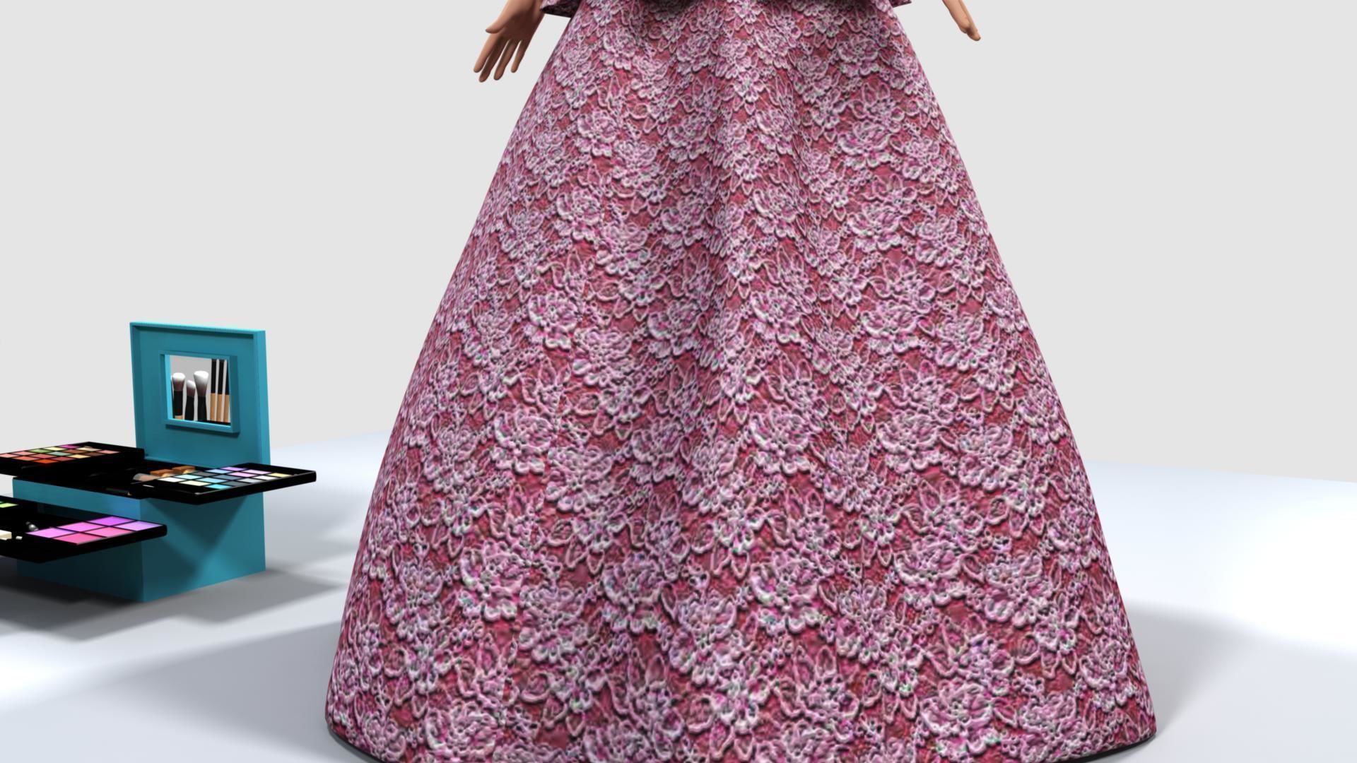 Barbie Doll 3D model_6