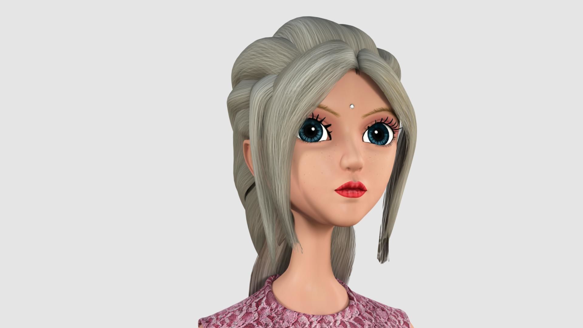 Barbie Doll 3D model_12