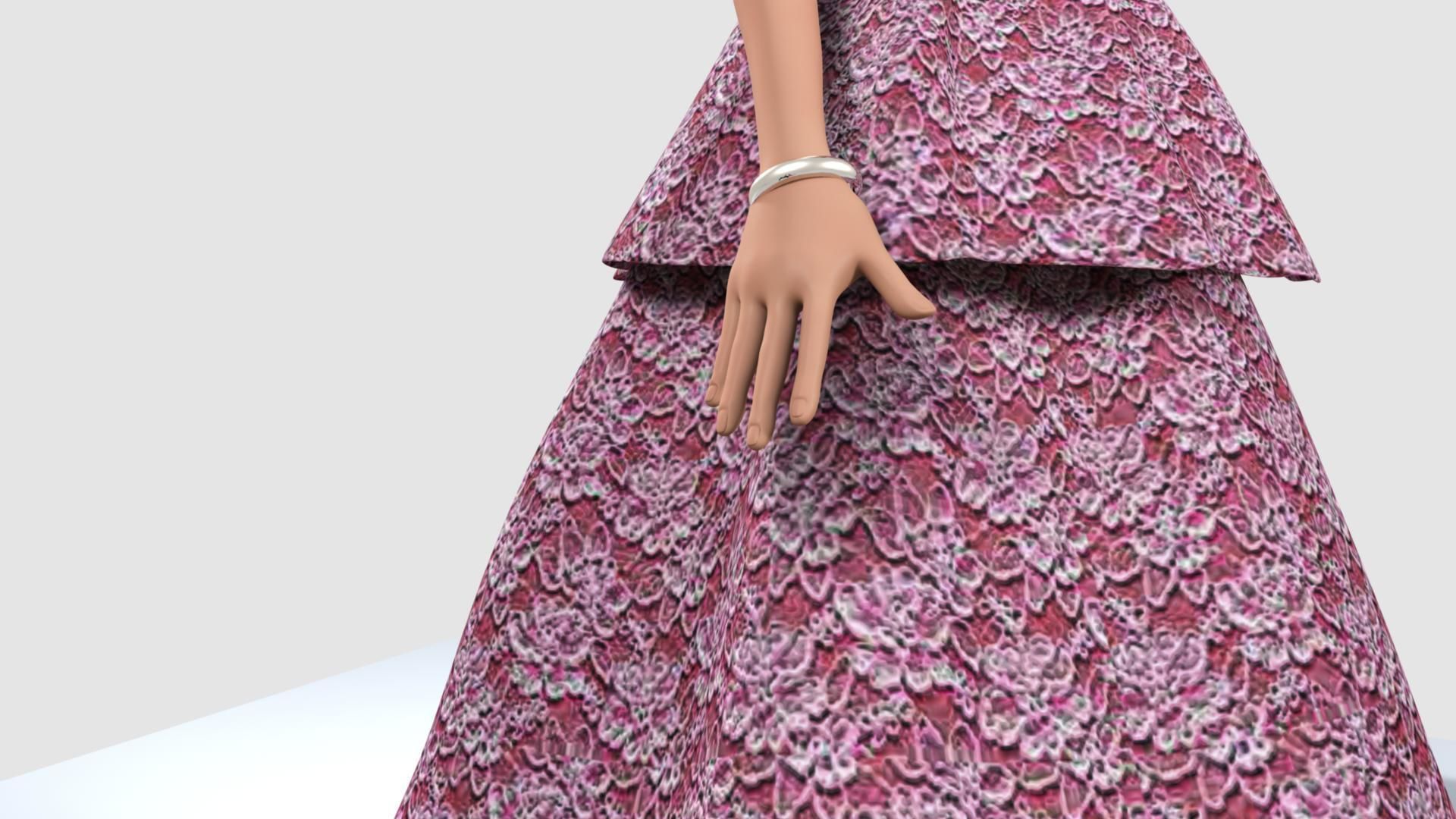 Barbie Doll 3D model_30