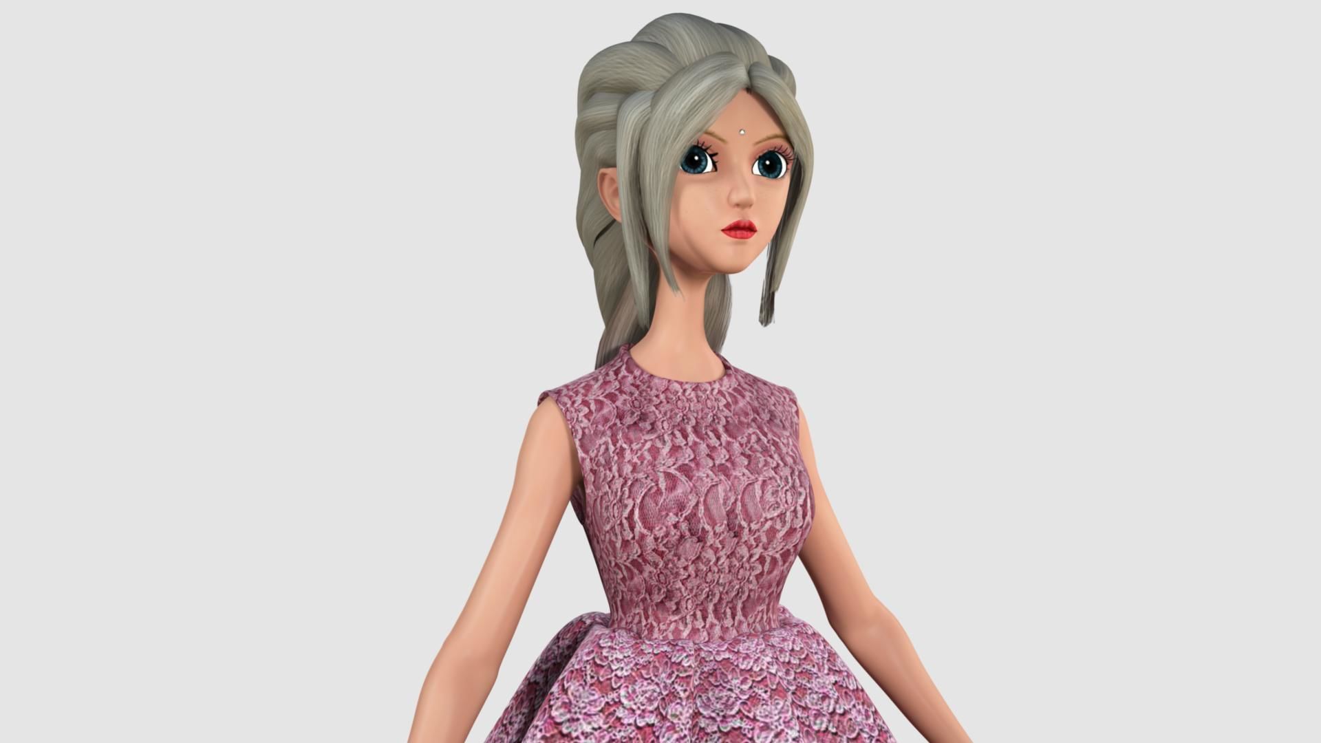 Barbie Doll 3D model_23