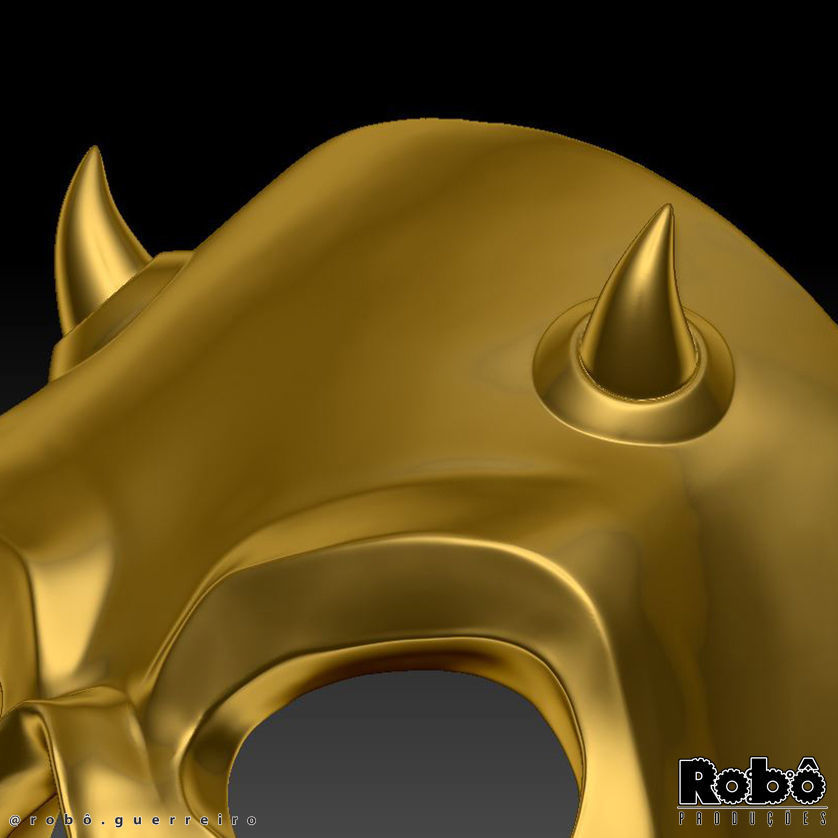 Ghost Gilded Reaper Bone Chiller Golden Skull Mask MW2 - WARZONE 3D print model_2
