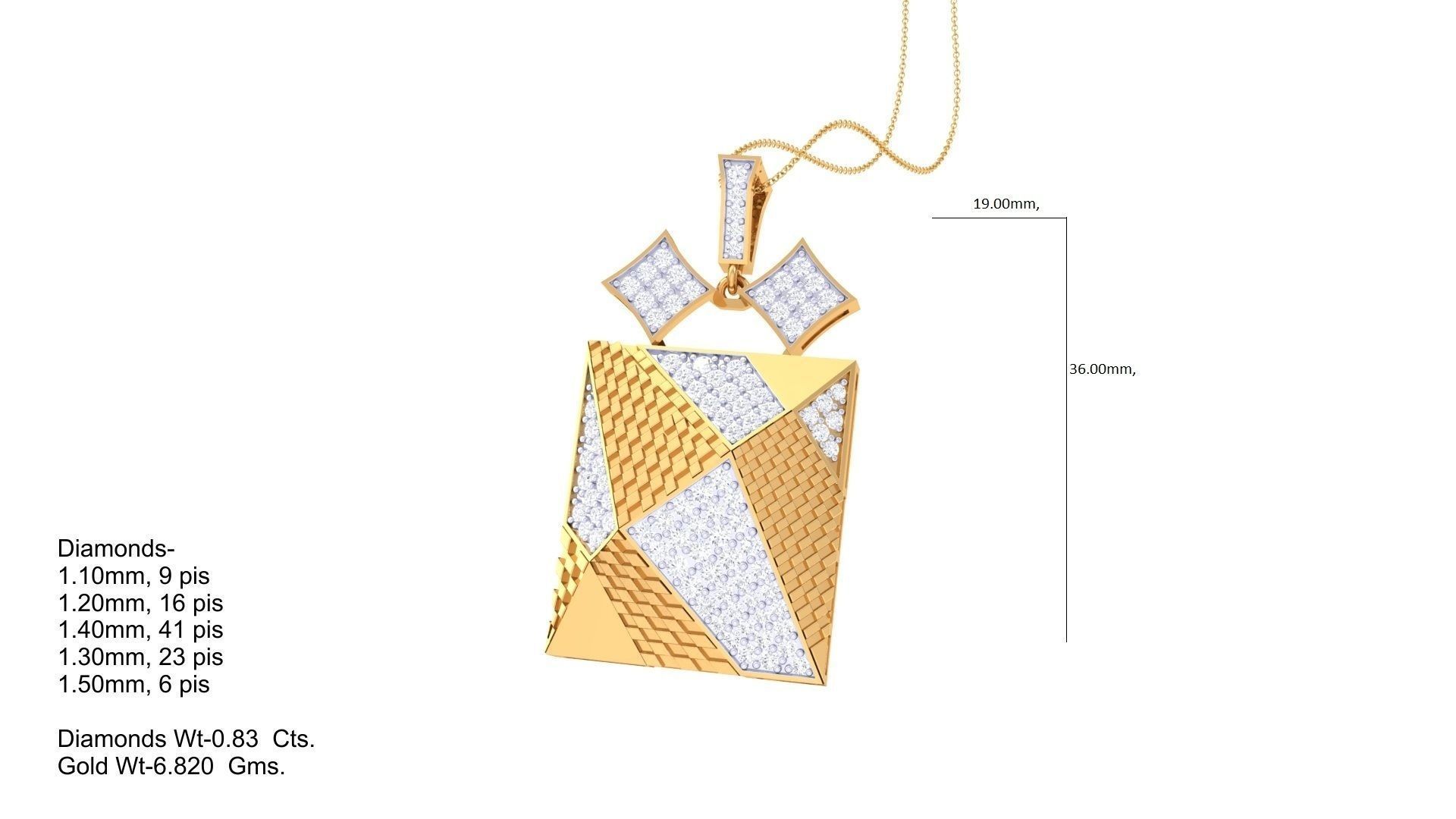 Earring Pendant Set 3dm STL OBJ FBX Renders Details 3D print model_7