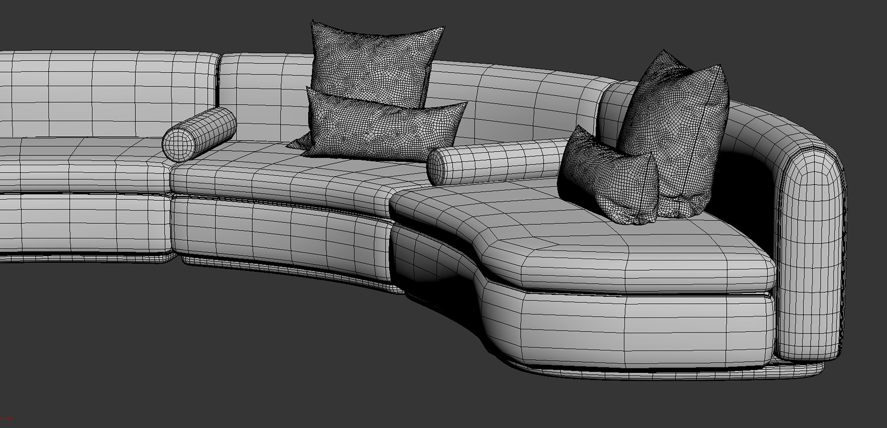 Baxter Piaf Sofa 3D model_9