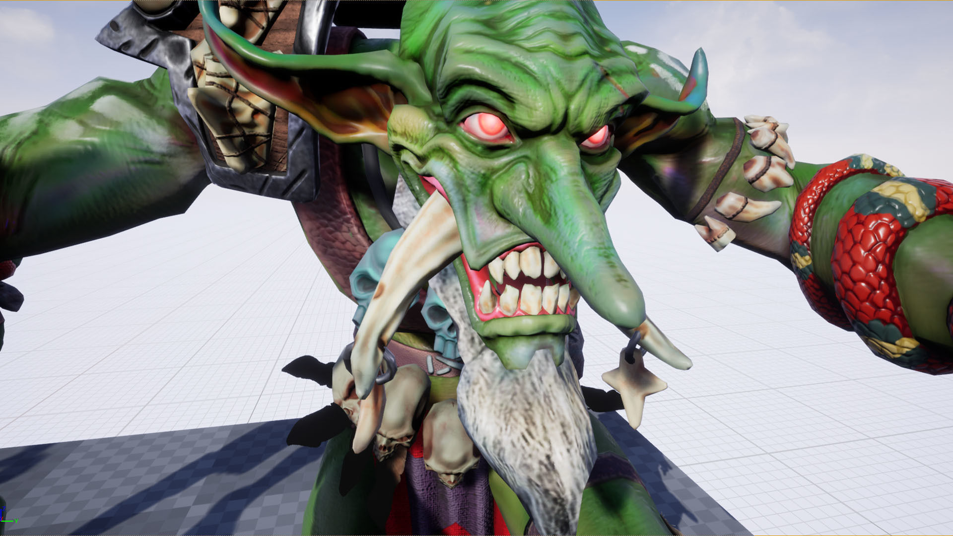 Voodoo orc Low-poly 3D model_20