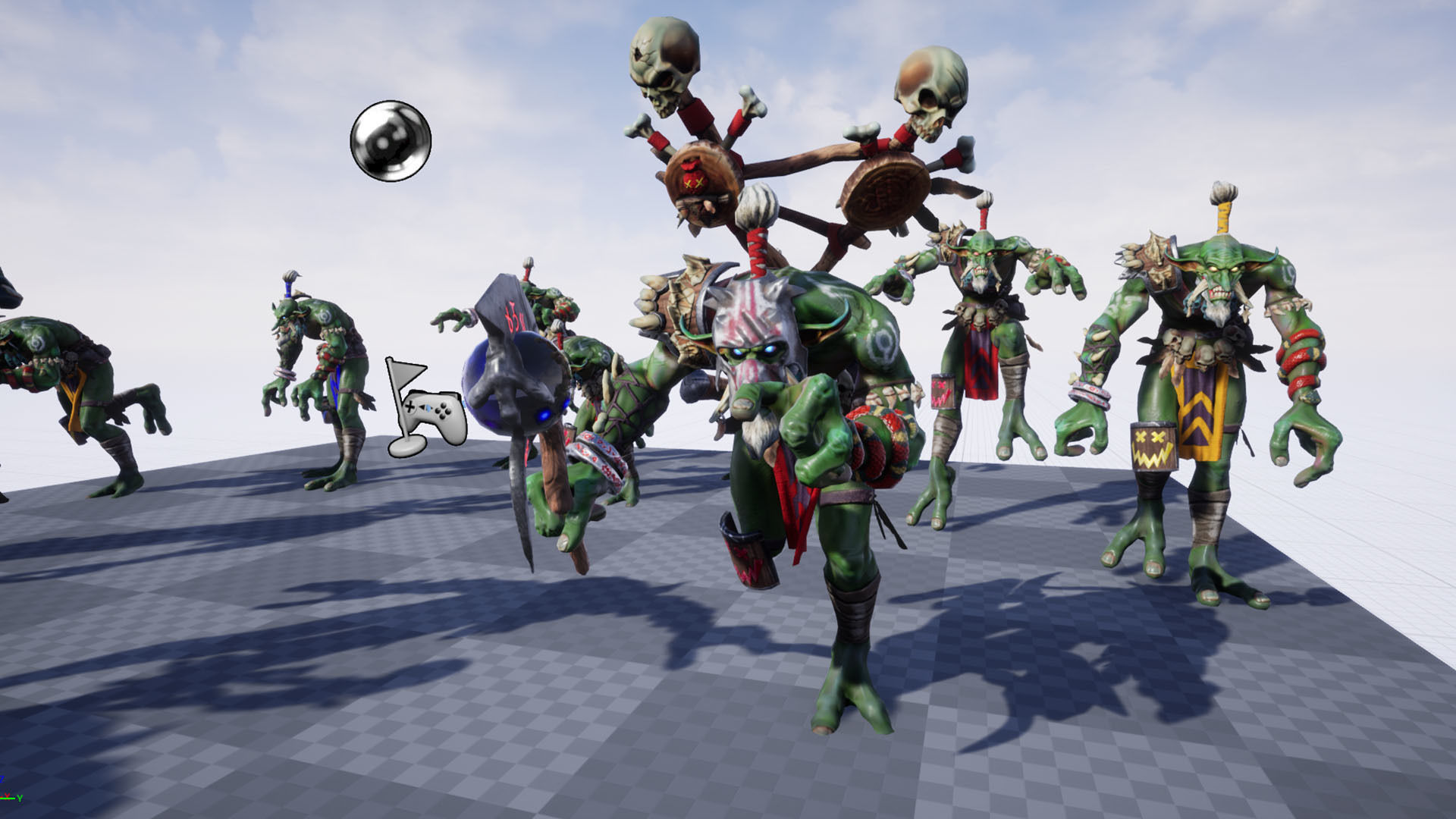 Voodoo orc Low-poly 3D model_29