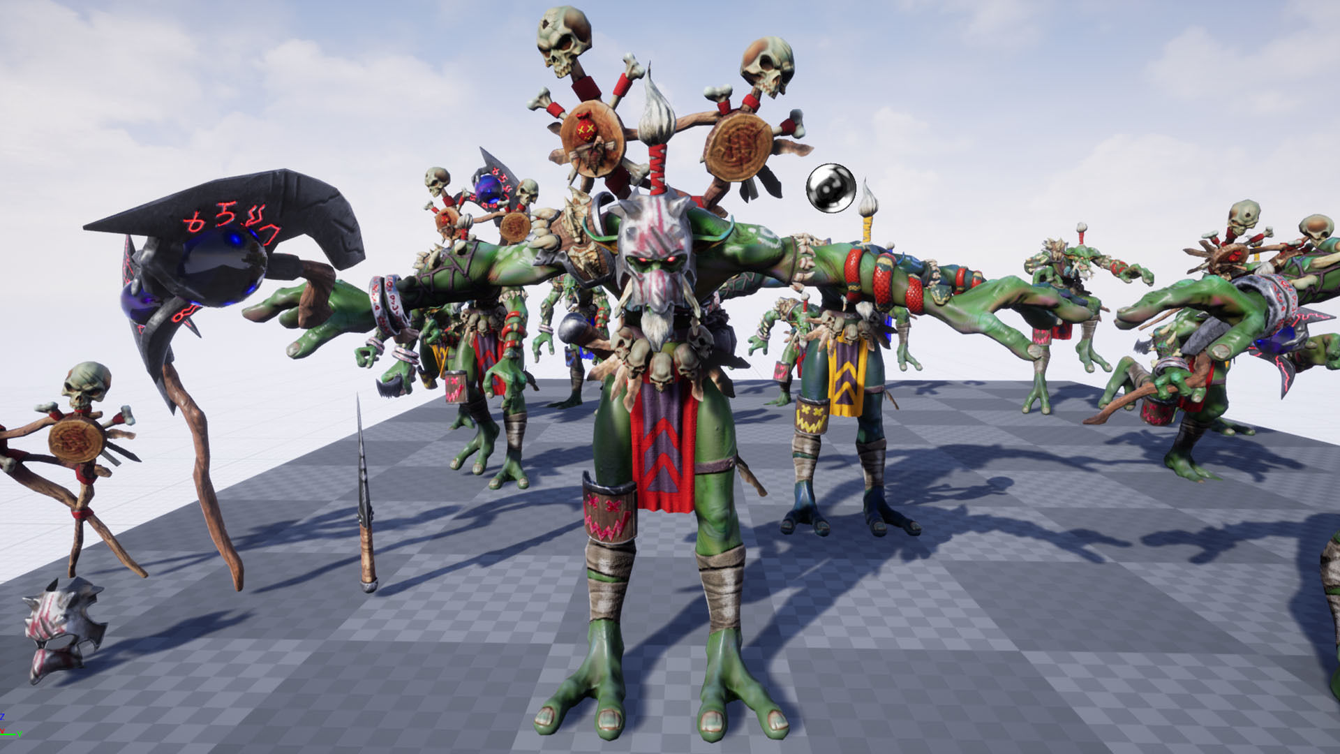 Voodoo orc Low-poly 3D model_17