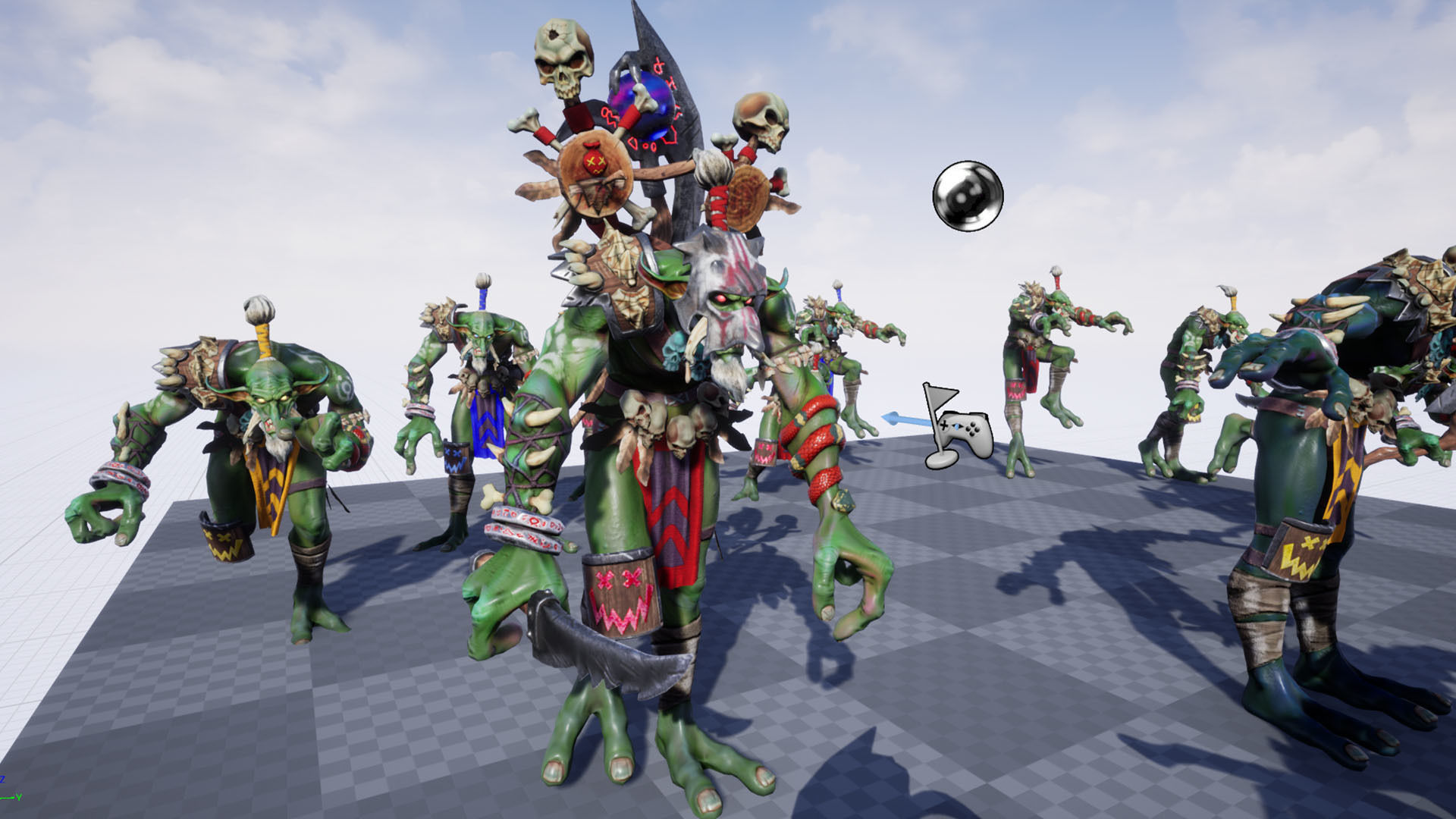 Voodoo orc Low-poly 3D model_28