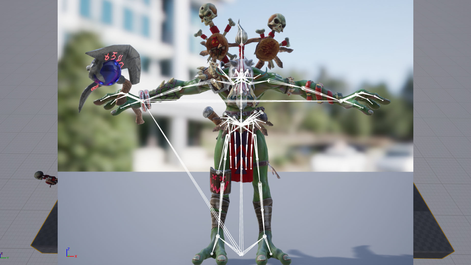 Voodoo orc Low-poly 3D model_24