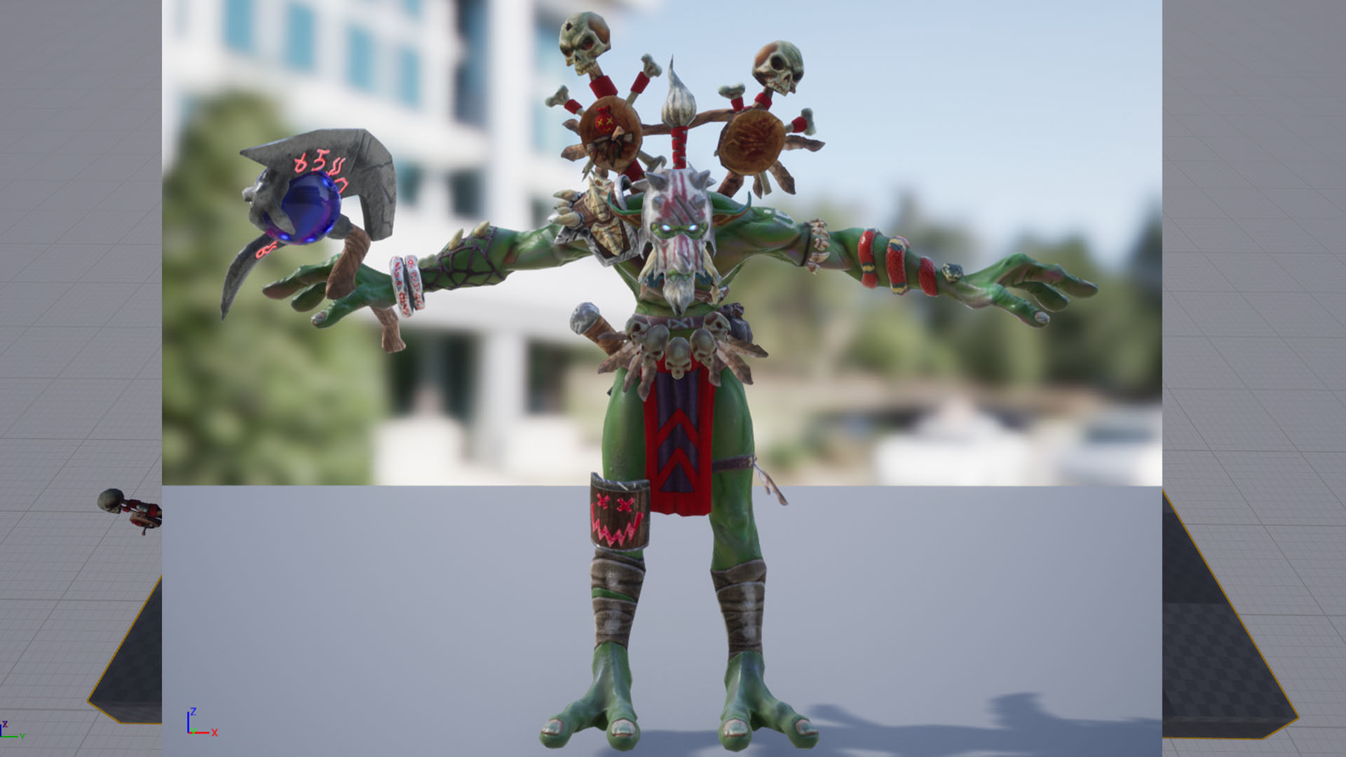Voodoo orc Low-poly 3D model_23