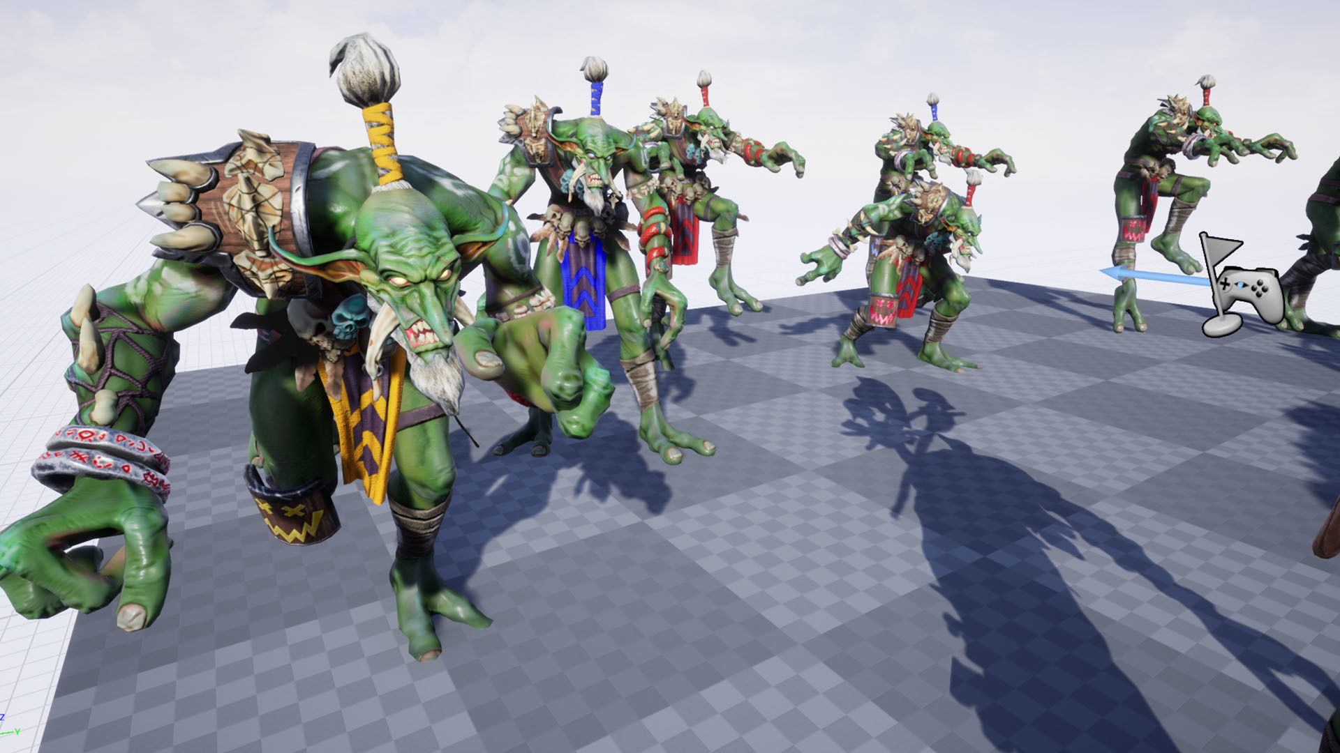 Voodoo orc Low-poly 3D model_30