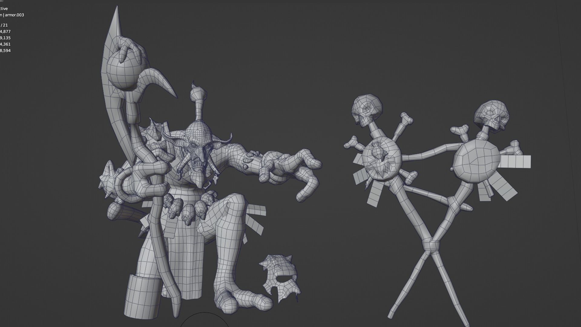 Voodoo orc Low-poly 3D model_7