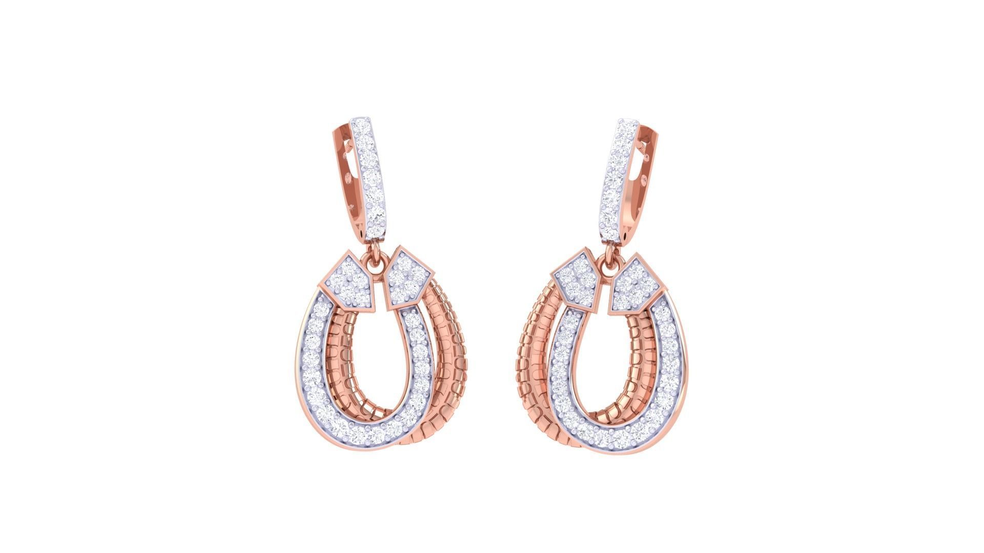 Earring Pendant Set 3dm STL OBJ FBX Renders Details 3D print model_3