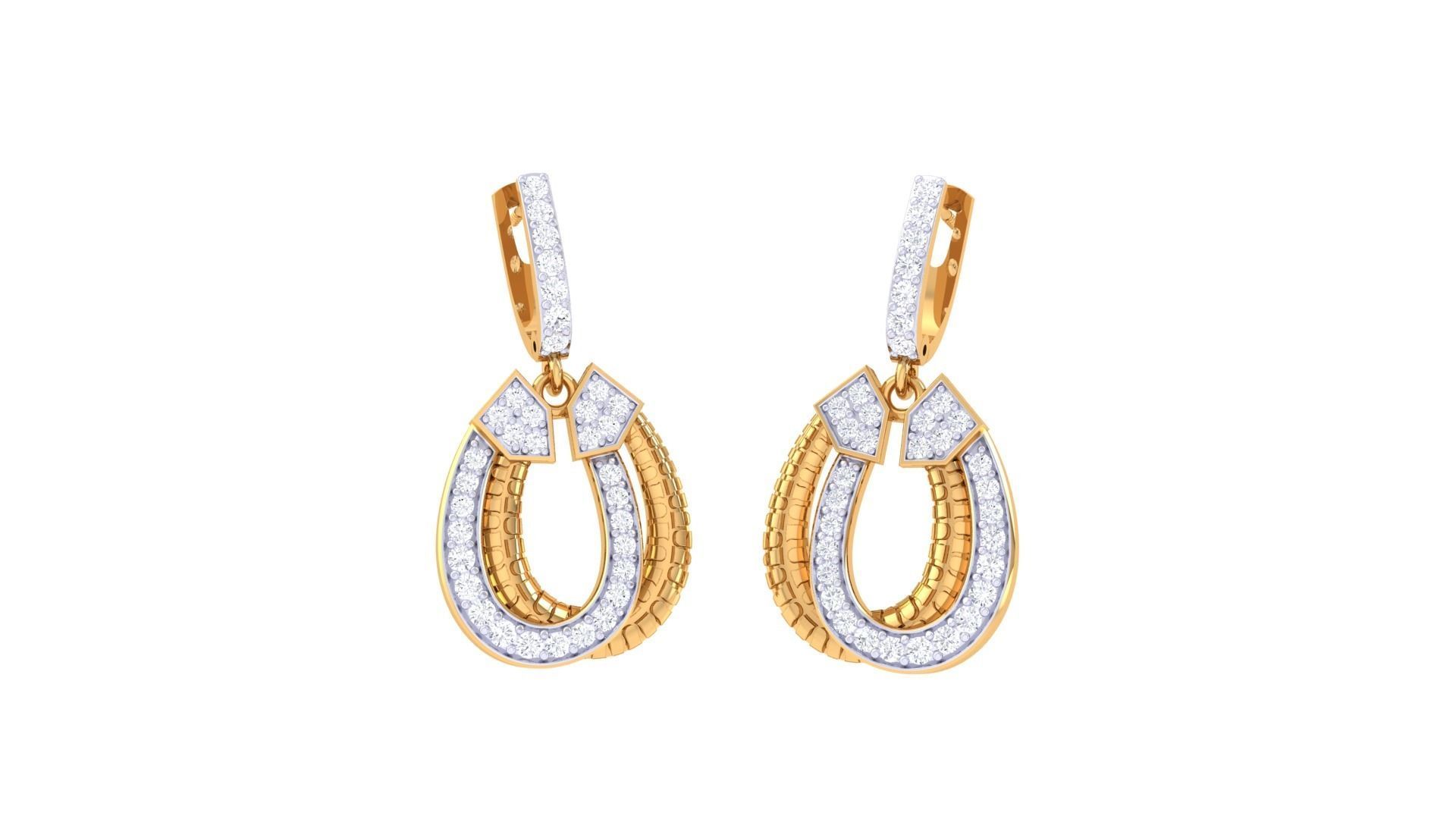 Earring Pendant Set 3dm STL OBJ FBX Renders Details 3D print model_7