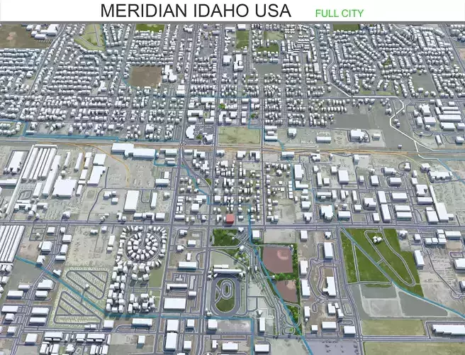 Meridian Idaho USA 30km