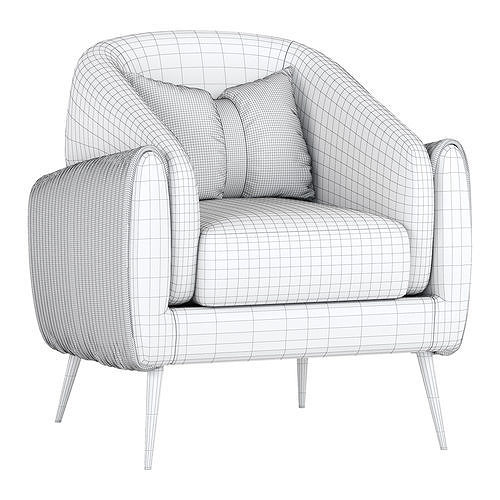 Versatile Italy Lounge Chair 3D model 7