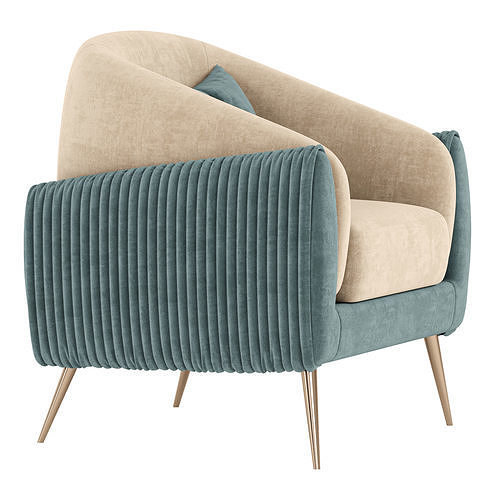 Versatile Italy Lounge Chair 3D model 4