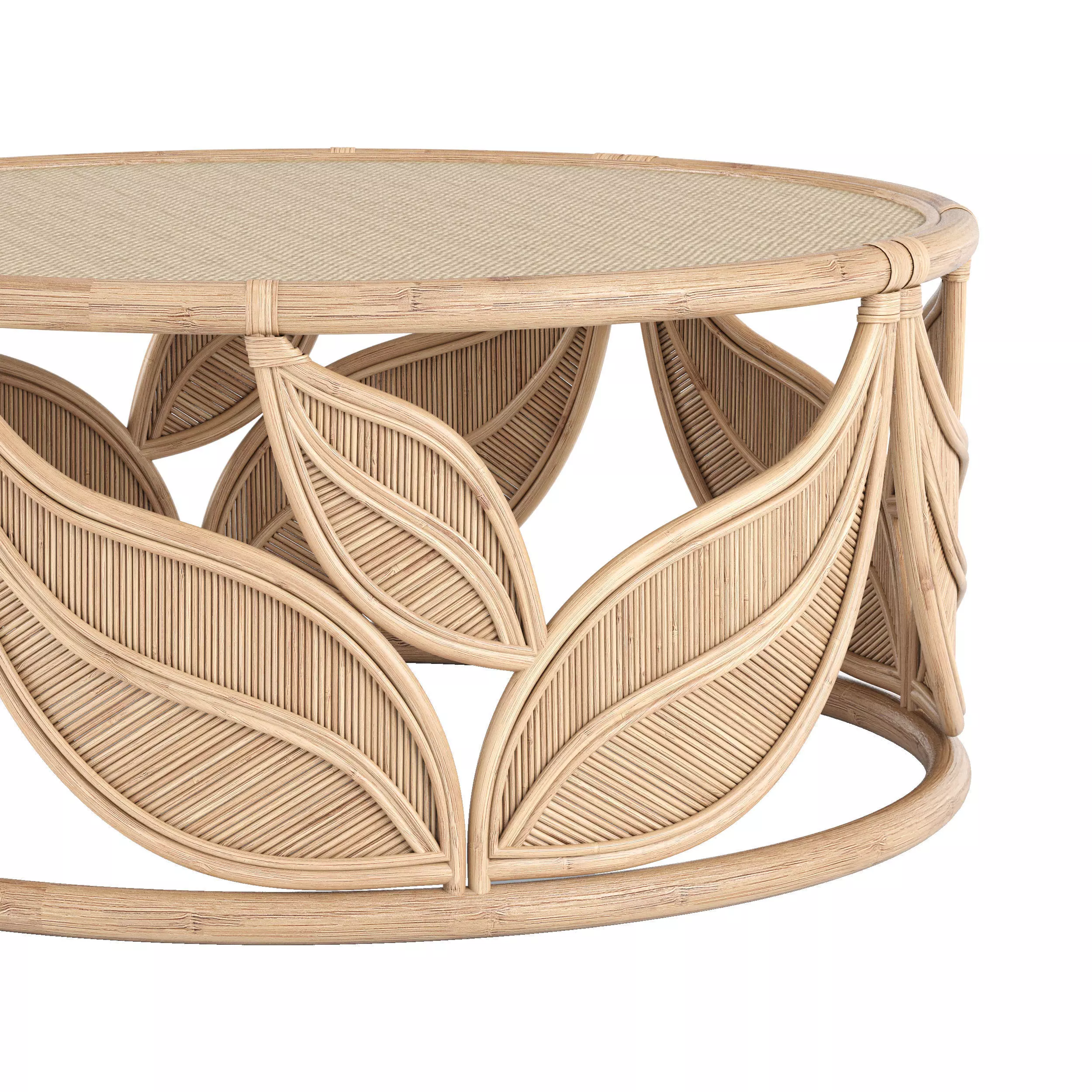 Lupine Rattan Coffee table 3D model_0