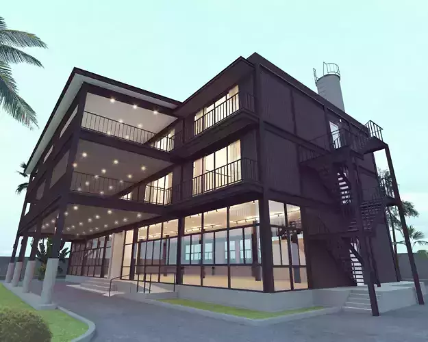 Office building steel structure