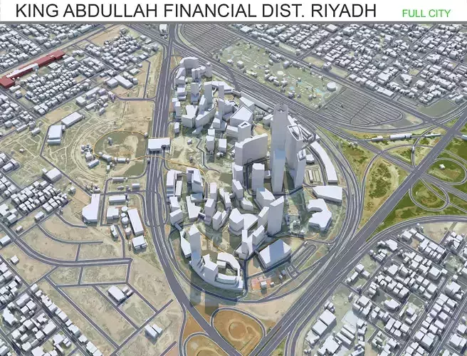 King Abdullah Financial District KAFD Riyadh 5km