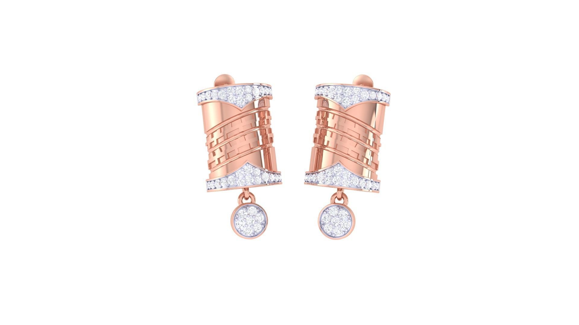 Earring Pendant Set 3dm STL OBJ FBX Renders Details 3D print model_4